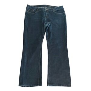 Gap Premium Bootcut Jeans Womens 14/32A Dark Wash Stretch Denim 4150